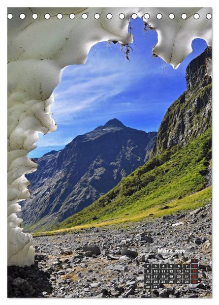 Produktbild: Reise durch Neuseeland (Tischkalender 2026 DIN A5 hoch), CALVENDO Monatskalender