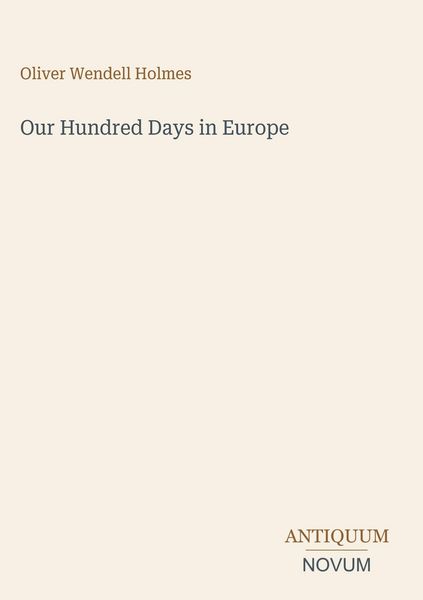 Produktbild: Our Hundred Days in Europe