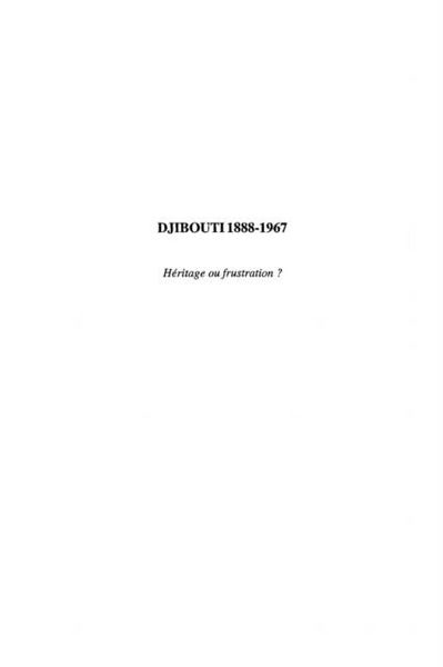 Produktbild: Djibouti 1888-1967