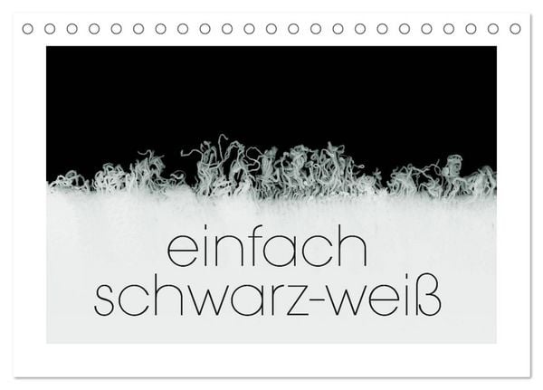 Produktbild: einfach schwarz-wei&szlig; (Tischkalender 2026 DIN A5 quer), CALVENDO Monatskalender