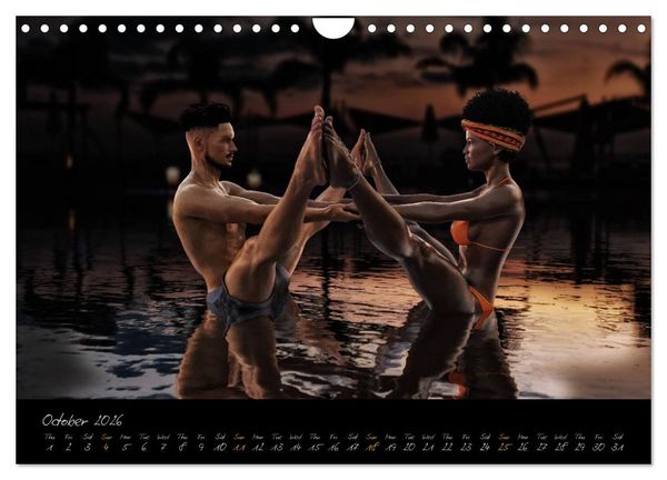 Produktbild: Yoga Couples - Harmony and Passion (Wall Calendar 2026 DIN A4 landscape), CALVENDO 12 Month Wall Calendar