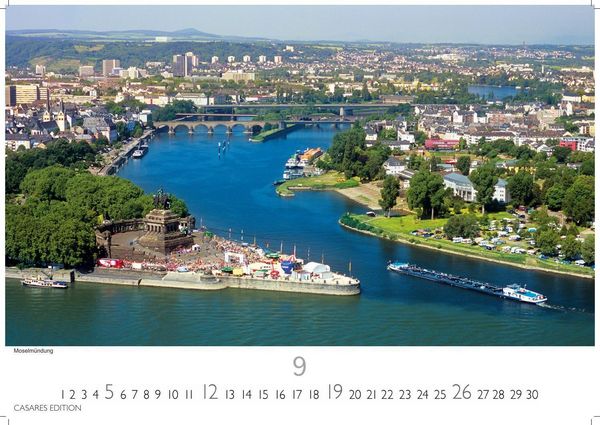 Produktbild: Der Rhein Kalender 2027 &ndash; Wandkalender | Fotokalender Deutschland 50x35cm | mit 12 eindrucksvollen Aufnahmen von Flusslandschaften, Burgen und Weinregionen