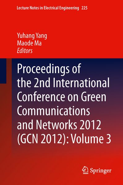 Produktbild: Proceedings of the 2nd International Conference on Green Communications and Networks 2012 (GCN 2012): Volume 3