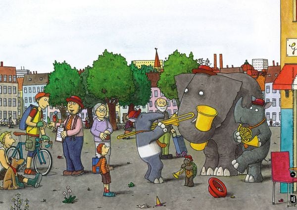Produktbild: Der Elefantenpups. Rettet den Zoo! Kamishibai Bildkartenset