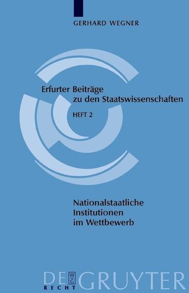 Produktbild: Nationalstaatliche Institutionen im Wettbewerb