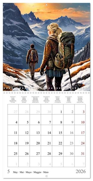 Produktbild: Mountains New Adventure (Wall Calendar 2026 12 &times; 12 Inch) CALVENDO 12 Month Wall Calendar