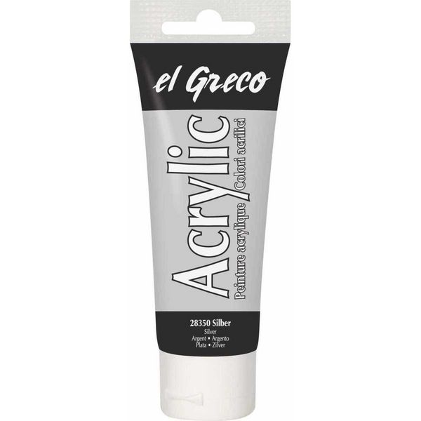 Produktbild: KREUL el Greco Acrylic Silber 75 ml Tube