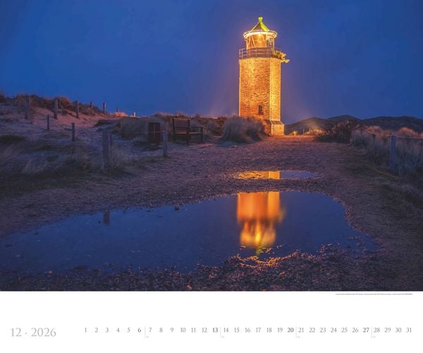 Produktbild: Sylt 2026 - Bildkalender XXL 60x50 cm - hochwertiger Wandkalender im Querformat - Landschaftskalender - Wandplaner - Deutsche Küsten