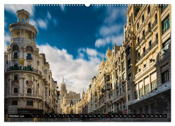 Produktbild: Metropole Madrid (hochwertiger Premium Wandkalender 2026 DIN A2 quer), Kunstdruck in Hochglanz