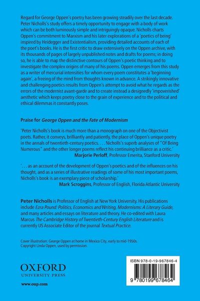 Produktbild: George Oppen and the Fate of Modernism
