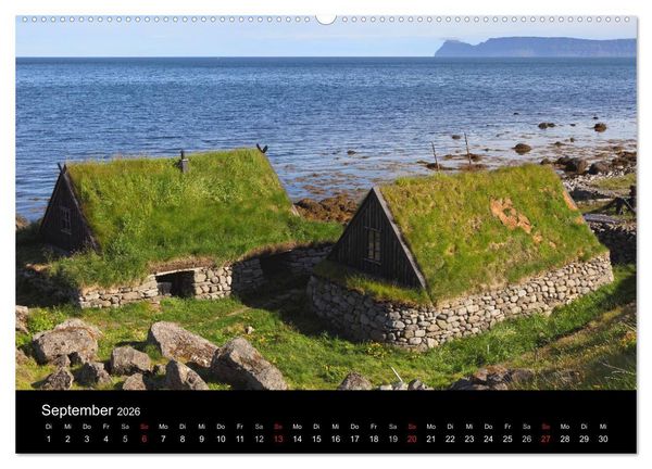 Produktbild: Island - Iceland (hochwertiger Premium Wandkalender 2026 DIN A2 quer), Kunstdruck in Hochglanz