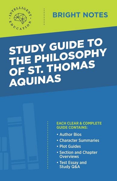 Produktbild: Study Guide to The Philosophy of St Thomas Aquinas