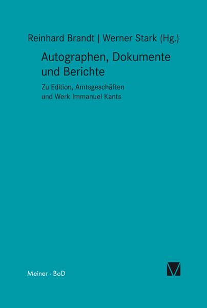 Produktbild: Autographen, Dokumente und Berichte