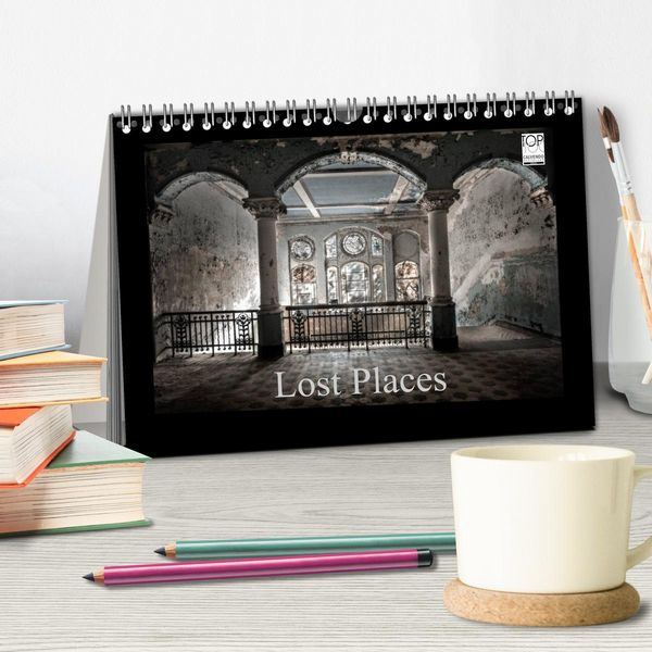 Produktbild: Lost Places - vergessene orte vergessener glanz (Tischkalender 2026 DIN A5 quer), CALVENDO Monatskalender