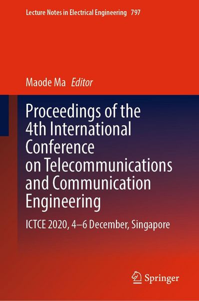 Produktbild: Proceedings of the 4th International Conference on Telecommunications and Communication Engineering