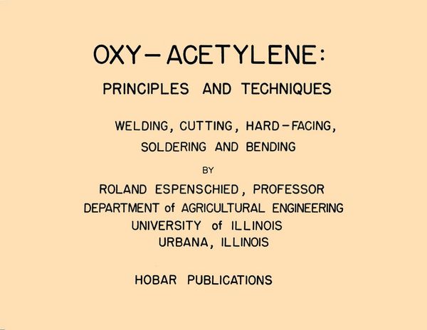 Produktbild: Oxy-Acetylene: Principles and Techniques - A Hobar Transparency Master Set