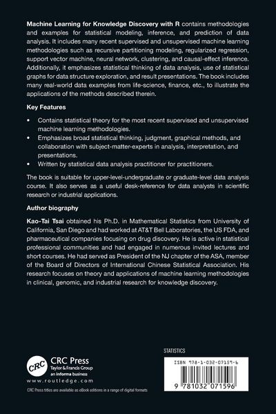 Produktbild: Machine Learning for Knowledge Discovery with R