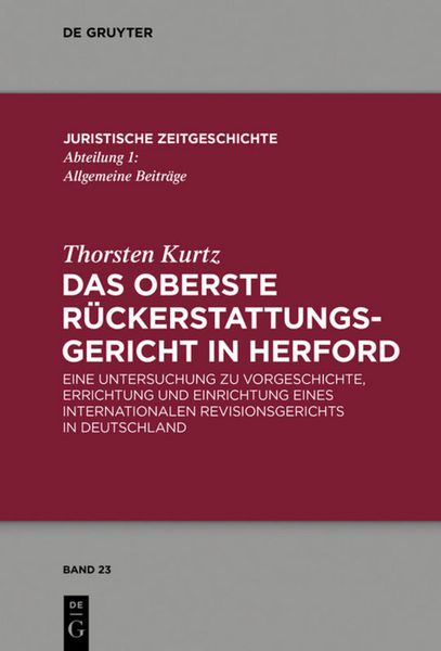 Produktbild: Das Oberste R&uuml;ckerstattungsgericht in Herford