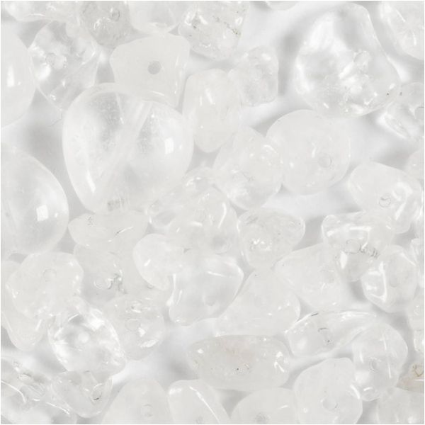 Produktbild: Creativ Company Kristallperlen, Klarer Quarz, D 7-12 mm, Lochgr&ouml;&szlig;e 1 mm, Transparente Farben, 63 Stk