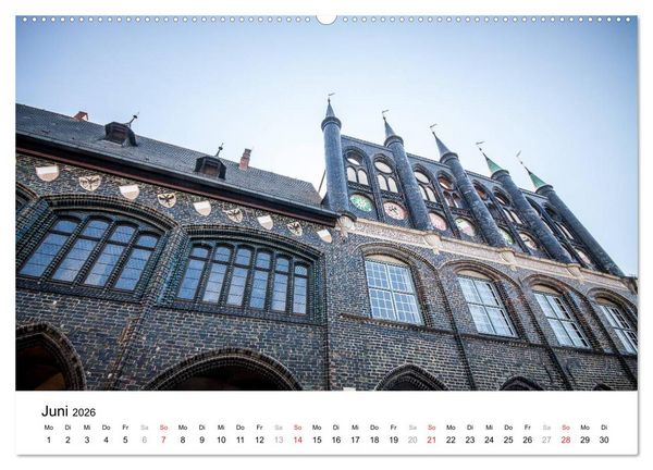 Produktbild: L&uuml;beck - Das Tor zur Ostsee (hochwertiger Premium Wandkalender 2026 DIN A2 quer), Kunstdruck in Hochglanz