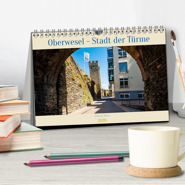 Produktbild: Oberwesel - Stadt der T&uuml;rme (Tischkalender 2026 DIN A5 quer), CALVENDO Monatskalender