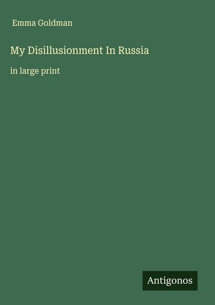 Produktbild: My Disillusionment In Russia