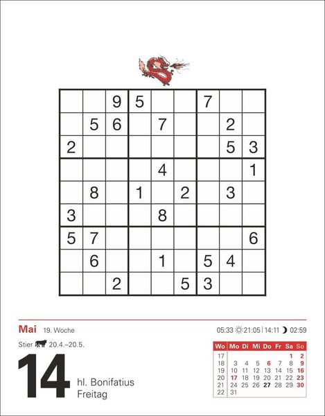 Produktbild: Sudoku Tagesabrei&szlig;kalender 2027 - Das Kult-R&auml;tsel aus Japan