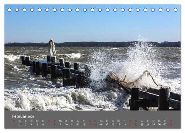 Produktbild: L&uuml;becker Bucht - Travem&uuml;nde - Niendorf - Timmendorf (Tischkalender 2026 DIN A5 quer), CALVENDO Monatskalender