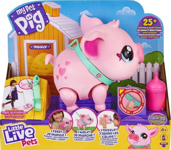 MooseToys - Little Live Pets - My Pet Pig: Schweinchen Piggly