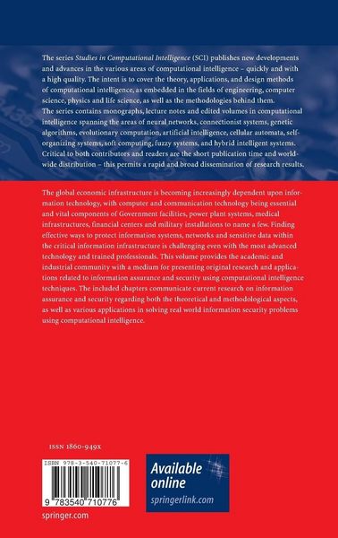Produktbild: Computational Intelligence in Information Assurance and Security
