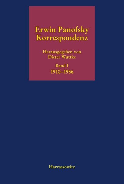 Produktbild: Erwin Panofsky Korrespondenz Band 1