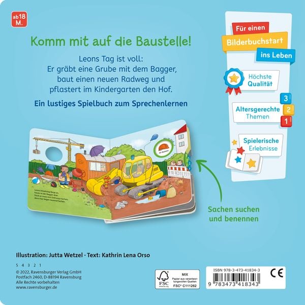 Produktbild: Wo ist blo&szlig; &hellip;? - Mein Baustellen-Buch zum Sachen suchen