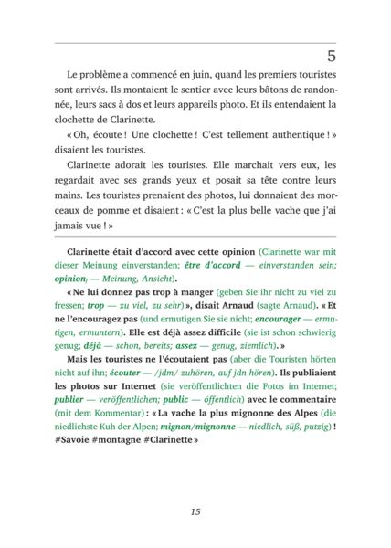 Produktbild: La Vache de la Montagne - Franz&ouml;sisch lernen mit lustigen Kurzgeschichten A1-A2 (+ Audio-CD)