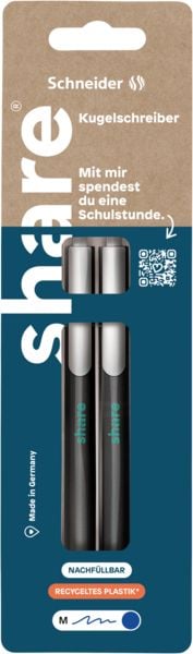 Produktbild: share Kugelschreiber blau 2er set