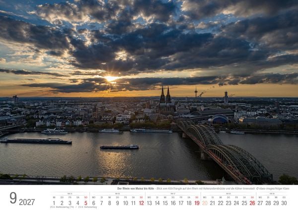 Produktbild: Der Rhein von Mainz bis K&ouml;ln 2027 Bildkalender A3 Spiralbindung