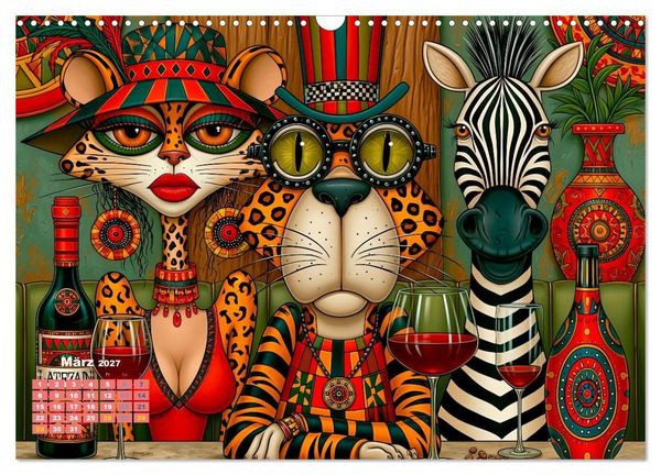 Produktbild: Tierisch extravagant (Wandkalender 2027 DIN A3 quer), CALVENDO Monatskalender