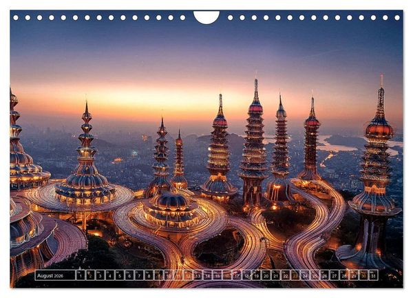 Produktbild: Die Fantasie als Architekt (Wandkalender 2026 DIN A4 quer), CALVENDO Monatskalender