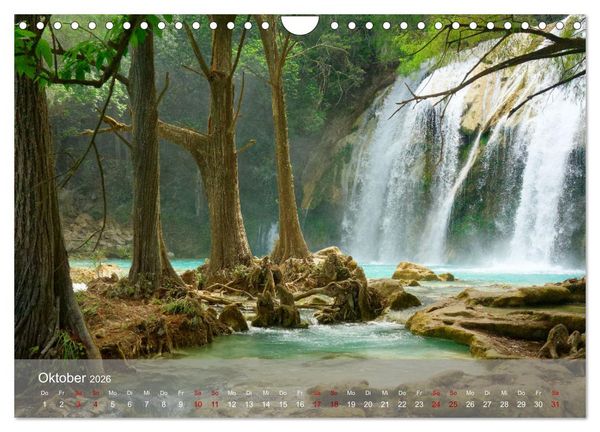 Produktbild: Bekanntes und Unbekanntes MEXIKO (Wandkalender 2026 DIN A4 quer), CALVENDO Monatskalender