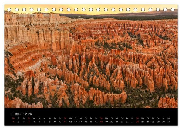 Produktbild: USA Landschaftskalender (Tischkalender 2026 DIN A5 quer), CALVENDO Monatskalender