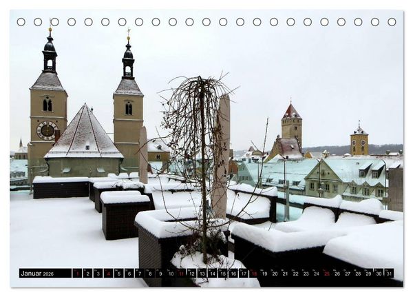 Produktbild: Regensburg erleben (Tischkalender 2026 DIN A5 quer), CALVENDO Monatskalender