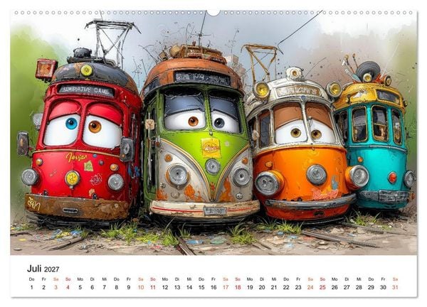 Produktbild: Rost & Roll - Altmetall mit Charakter (Wandkalender 2027 DIN A2 quer), CALVENDO Monatskalender
