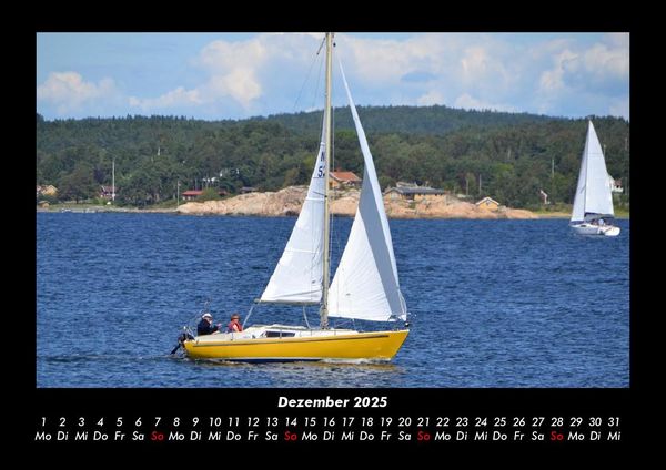 Produktbild: Segelboote 2025 Fotokalender DIN A3