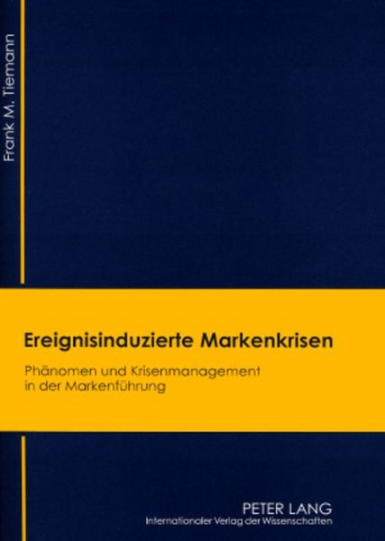 Produktbild: Ereignisinduzierte Markenkrisen
