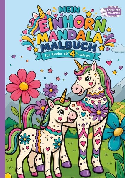 Produktbild: Mein Einhorn Mandala Malbuch