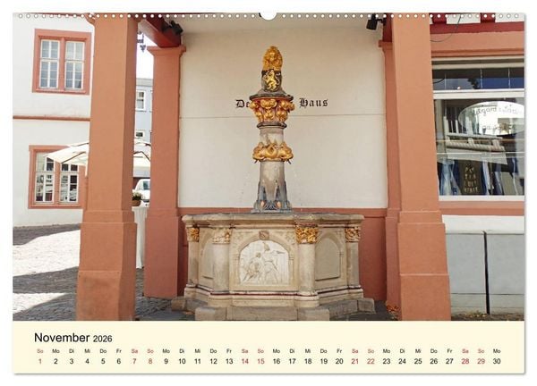 Produktbild: Sch&ouml;nes Alzey - Fachwerk, Wein und Rossmarktplatz (Wandkalender 2026 DIN A2 quer), CALVENDO Monatskalender