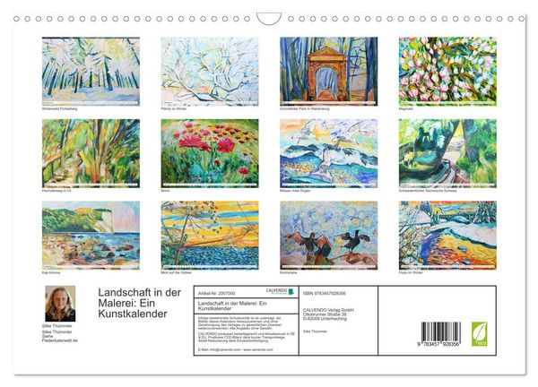 Produktbild: Landschaft in der Malerei: Ein Kunstkalender (Wandkalender 2026 DIN A3 quer), CALVENDO Monatskalender