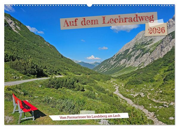 Produktbild: Vom Formarinsee bis Landsberg am Lech - Auf dem Lechradweg (Wandkalender 2026 DIN A2 quer), CALVENDO Monatskalender