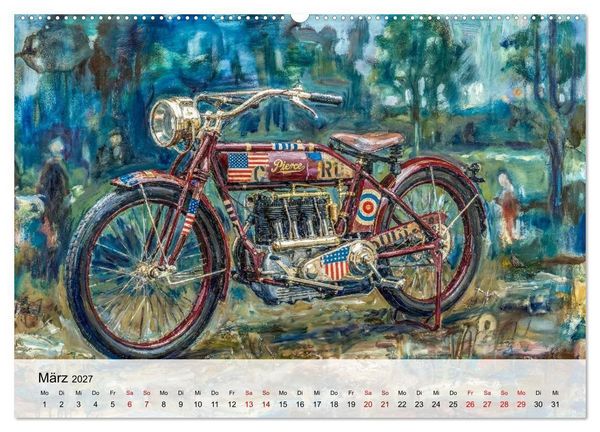 Produktbild: Kult-Motorr&auml;der der USA (hochwertiger Premium Wandkalender 2027 DIN A2 quer), Kunstdruck in Hochglanz