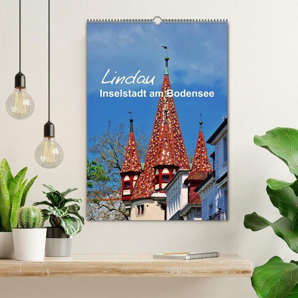 Produktbild: Lindau - Inselstadt am Bodensee (Wandkalender 2026 DIN A2 hoch), CALVENDO Monatskalender