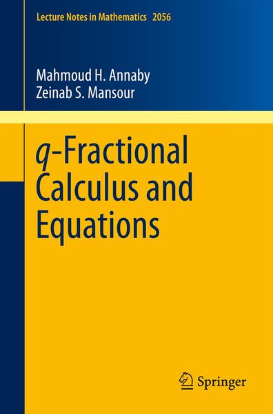 Produktbild: Q-Fractional Calculus and Equations